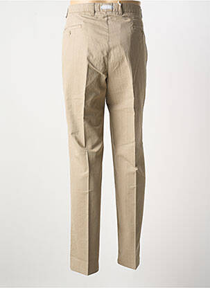 Pantalon chino tissage popeline taille basse marron BRUNO SAINT HILAIRE homme