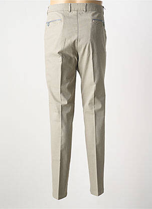 Pantalon chino tissage popeline taille normale gris BRUNO SAINT HILAIRE homme