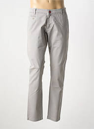 Pantalon droit tissage chiné taille normale gris DELAHAYE homme