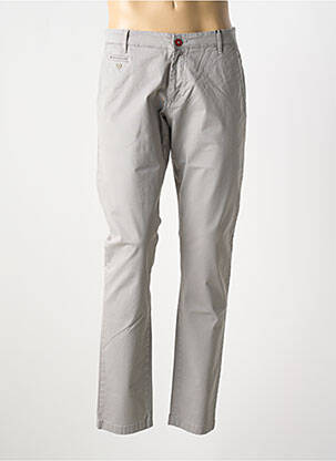 Pantalon droit tissage chiné taille normale gris DELAHAYE homme