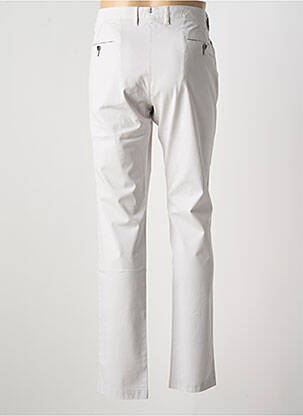 Pantalon chino tissage popeline taille normale gris BRUNO SAINT HILAIRE homme