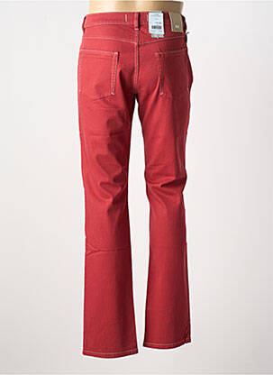 Jeans coupe slim stretch taille normale rouge BRUNO SAINT HILAIRE homme