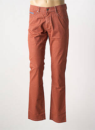 Jeans coupe slim orange BRUNO SAINT HILAIRE pour homme