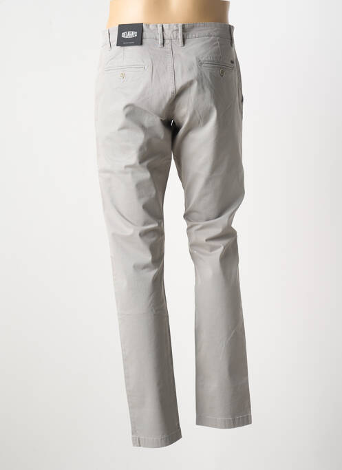 Pantalon droit tissage chiné taille normale gris DELAHAYE homme