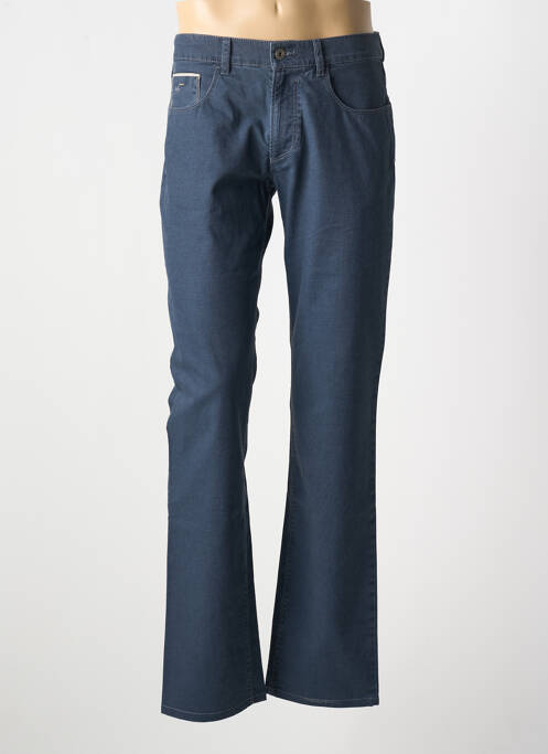 Jeans coupe slim poches taille normale bleu BRUNO SAINT HILAIRE homme