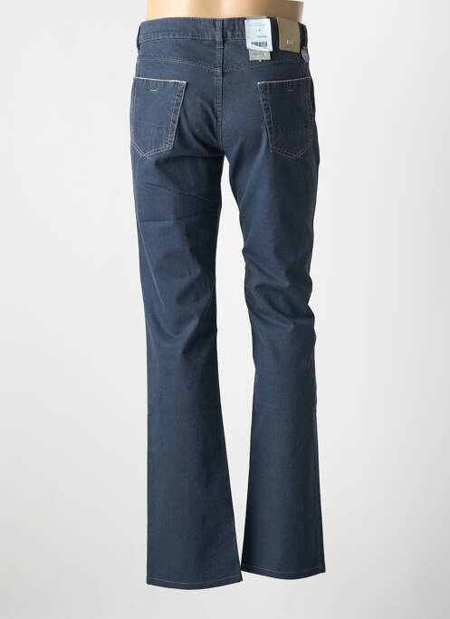 Jeans coupe slim poches taille normale bleu BRUNO SAINT HILAIRE homme