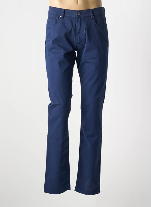Jeans coupe slim poches taille normale bleu BRUNO SAINT HILAIRE homme