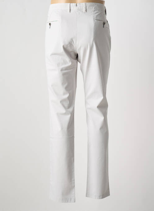 Pantalon chino tissage popeline taille normale gris BRUNO SAINT HILAIRE homme