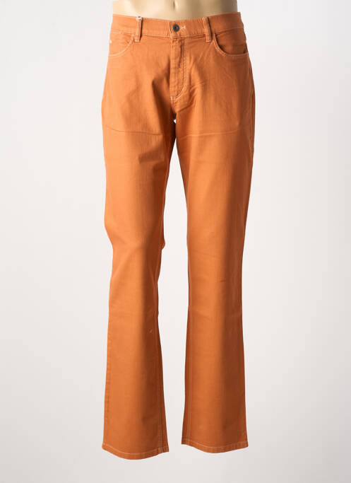 Jeans coupe slim orange BRUNO SAINT HILAIRE pour homme