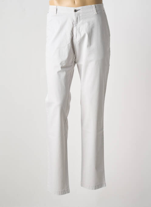 Pantalon chino gris BRUNO SAINT HILAIRE pour homme