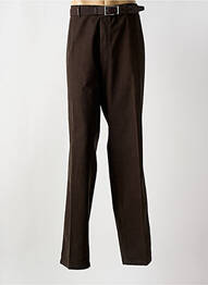 Pantalon droit tissage popeline taille normale marron M.E.N.S homme