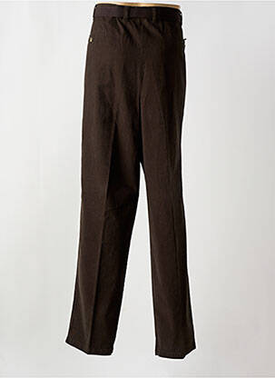 Pantalon droit tissage popeline taille normale marron M.E.N.S homme
