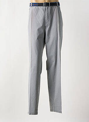 Pantalon chino tissage popeline taille normale gris M.E.N.S femme