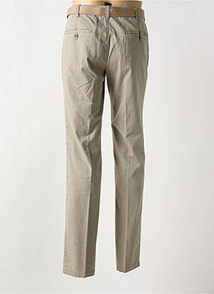 Pantalon chino tissage chiné taille normale marron M.E.N.S homme