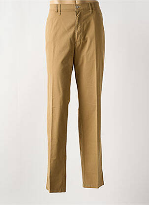 Pantalon chino tissage popeline taille normale marron M.E.N.S homme