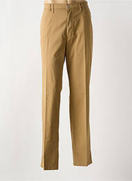 Pantalon chino tissage popeline taille normale marron M.E.N.S homme
