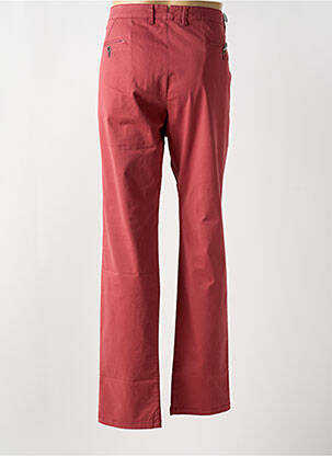 Pantalon chino tissage popeline taille normale rose BRUNO SAINT HILAIRE homme