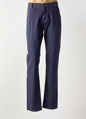 Jeans coupe slim poches taille normale bleu BRUNO SAINT HILAIRE homme