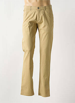 Pantalon chino tissage popeline taille basse beige BRUNO SAINT HILAIRE homme