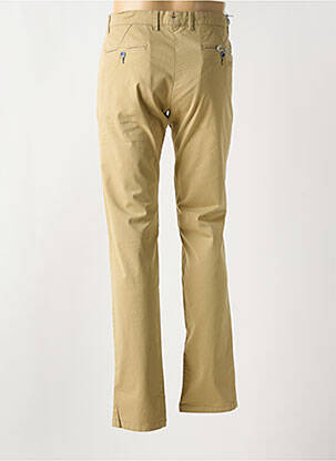 Pantalon chino tissage popeline taille basse beige BRUNO SAINT HILAIRE homme