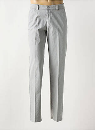 Pantalon chino tissage chiné taille normale gris BRUNO SAINT HILAIRE homme