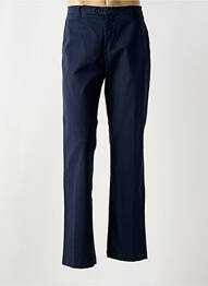 Pantalon chino tissage popeline taille normale bleu BRUNO SAINT HILAIRE homme