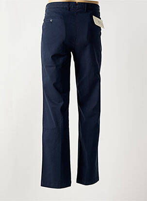 Pantalon chino tissage popeline taille normale bleu BRUNO SAINT HILAIRE homme