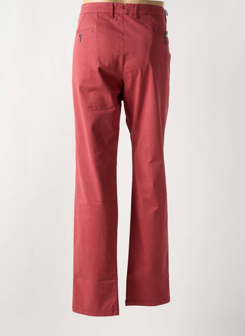 Pantalon chino tissage popeline taille normale rose BRUNO SAINT HILAIRE homme