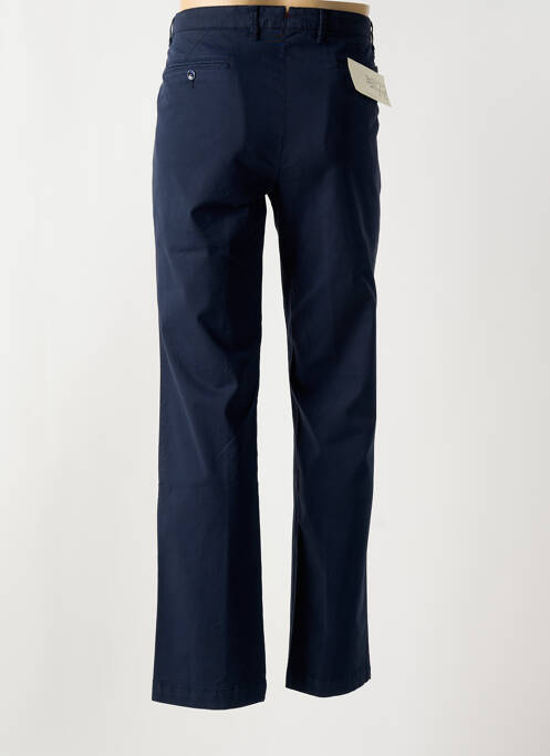 Pantalon chino tissage popeline taille normale bleu BRUNO SAINT HILAIRE homme