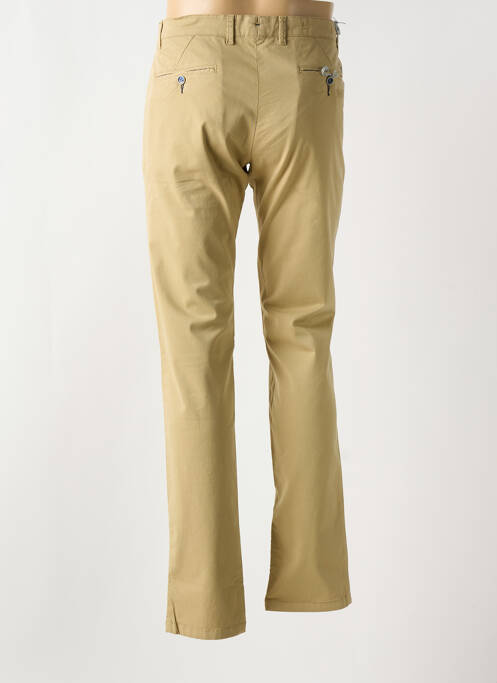 Pantalon chino beige BRUNO SAINT HILAIRE pour homme