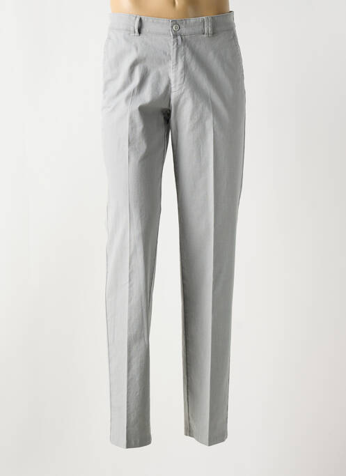 Pantalon chino gris BRUNO SAINT HILAIRE pour homme