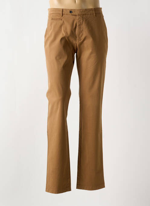 Pantalon chino marron BRUNO SAINT HILAIRE pour homme