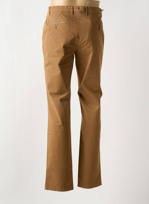 Pantalon chino marron BRUNO SAINT HILAIRE pour homme
