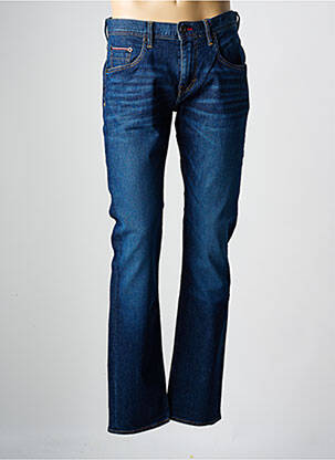 Jeans coupe droite stretch taille normale bleu TOMMY HILFIGER homme