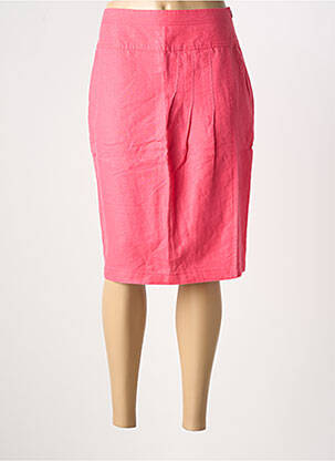 Jupe mi-longue taille à pinces rose OLSEN femme
