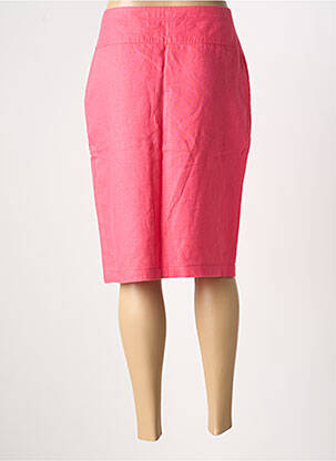 Jupe mi-longue taille à pinces rose OLSEN femme