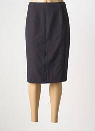 Jupe mi-longue taille à pinces gris PIER BÉ femme
