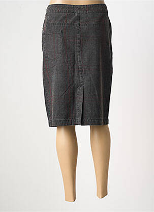 Jupe mi-longue coupe droite gris JOCAVI femme