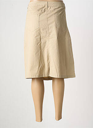 Jupe mi-longue taille normale beige JENSEN femme