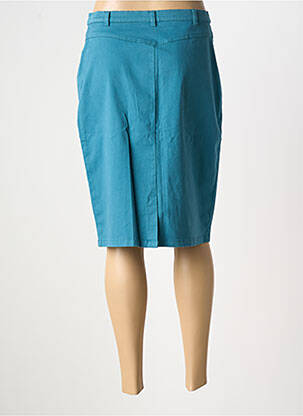 Jupe mi-longue stretch vert GUY DUBOUIS femme