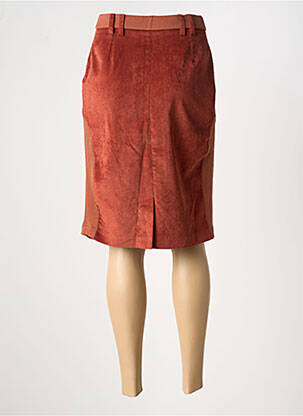 Jupe mi-longue stretch orange MERI & ESCA femme