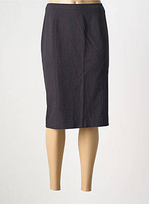 Jupe mi-longue taille haute gris PIER BÉ femme