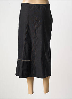 Jupe mi-longue taille normale noir PAUSE CAFE femme