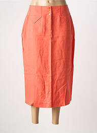 Jupe longue tissage crêpe orange PIER BÉ femme