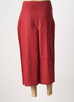 Jupe longue fermeture zippée au dos rouge TERRAMODA femme