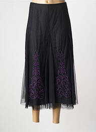 Jupe longue fermeture zippée au dos noir OLSEN femme
