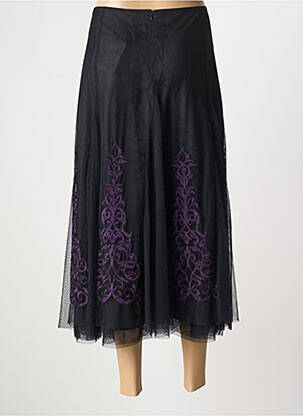 Jupe longue fermeture zippée au dos noir OLSEN femme