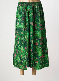 Jupe longue coupe évasée vert C. BY BEA femme