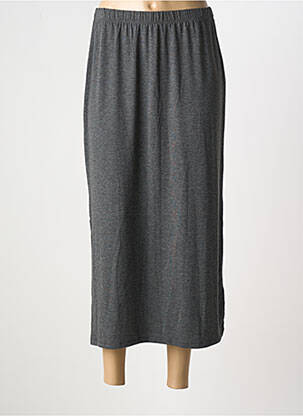 Jupe longue coupe droite gris YERSE femme