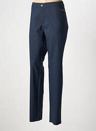 Pantalon chino tissage popeline taille normale bleu WALTRON femme